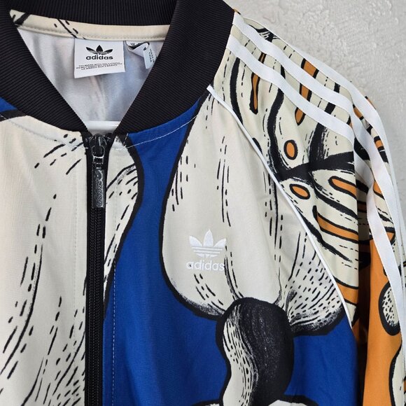Adidas Farm Rio Superstar Track Jacket Multicolor Artsy Full Print Athletic Top - Picture 9 of 13